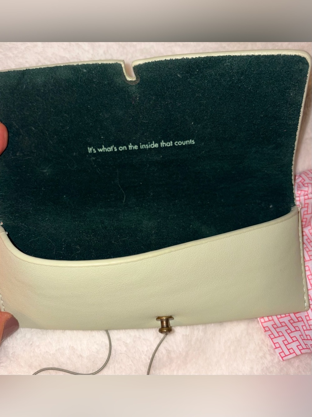 Ted Baker London Pale Green Soft Eyeglasses Case - Picture 4 of 5